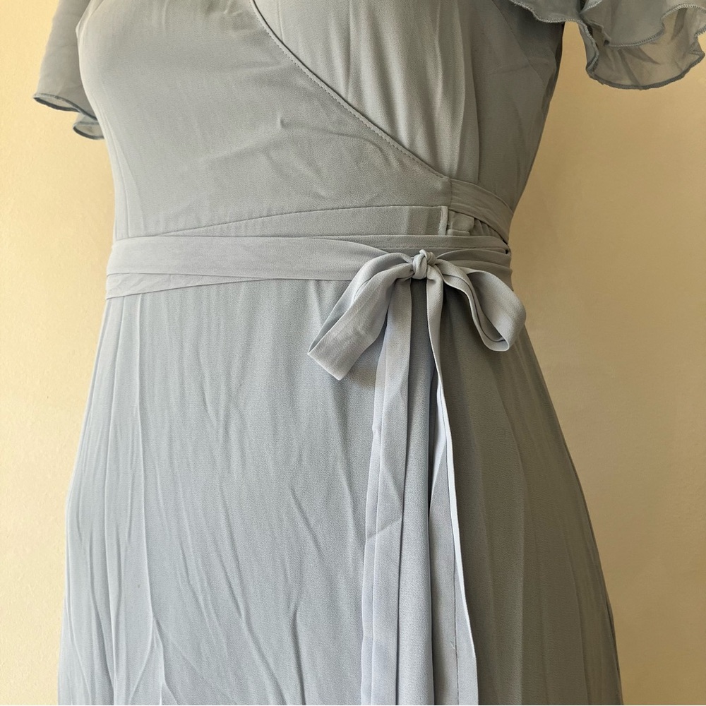 Show Me Your Mumu | Noelle Flutter Bridesmaid Wedding Guest Easter Wrap Dress - Picture 3 of 11